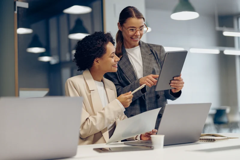 2 accountants comparing data